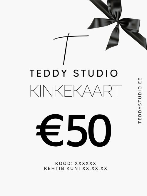 Teddystudio virtuaalne kinkekaart