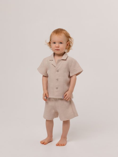 Mini Me linane komplekt, beež