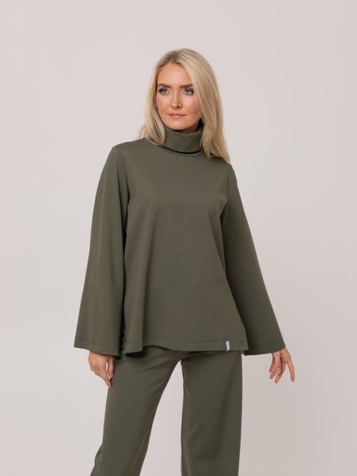 Everyday Turtleneck pluus, oliiv