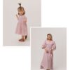 Mommy and Me musliinkleitide komplekt, vanaroosa – emmele ja lapsele