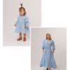Mommy and Me musliinkleitide komplekt, helesinine – emmele ja lapsele