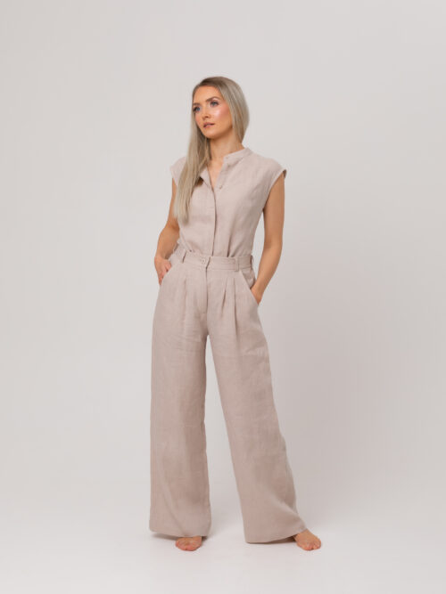 Sunday Loungewear klassikalised püksid, beež