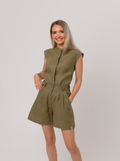 Sunday Loungewear lühikesed püksid, khaki
