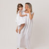 Mommy and Me volangidega musliinkleidid, valge – emmele ja lapsele
