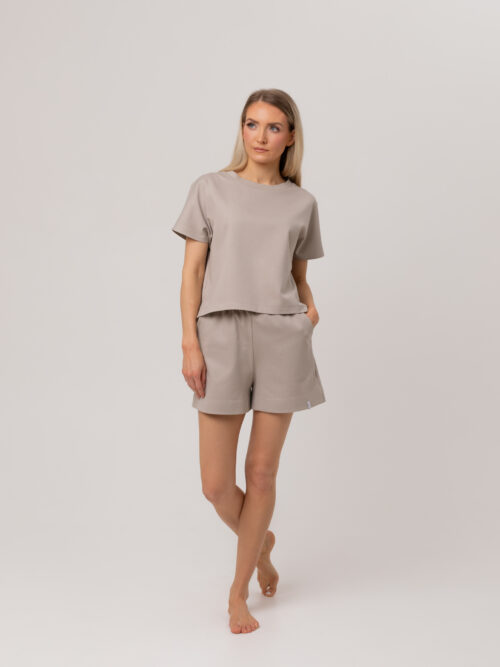 Everyday Loungewear lühike komplekt, beež